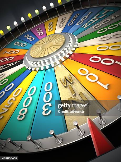 prize wheel - prize wheel stock pictures, royalty-free photos & images