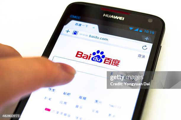 search with baidu - baidu inc stock pictures, royalty-free photos & images