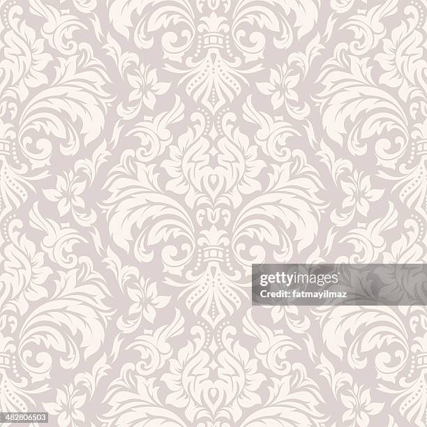 ilustrações de stock, clip art, desenhos animados e ícones de damascena padrão de papel de parede - victorian backgrounds