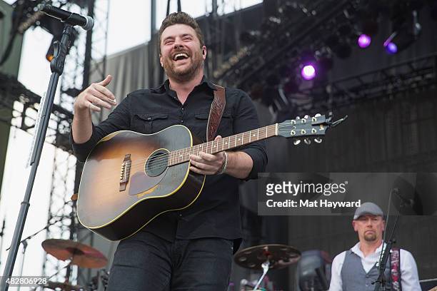 Chris Young performs on stage during the Watershed Music Festival at The Gorge on August 2, 2015 in George, Washington.