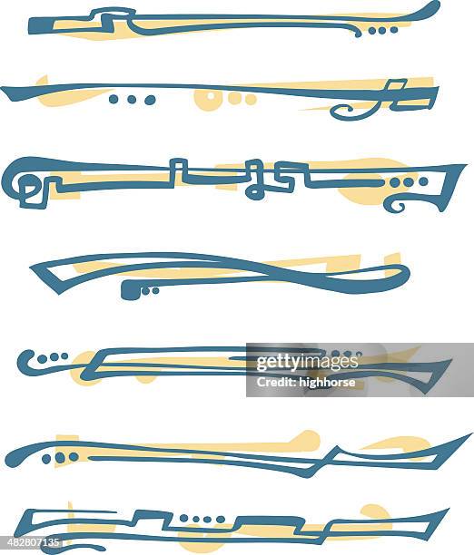 retro funky lines - maik taylor stock illustrations