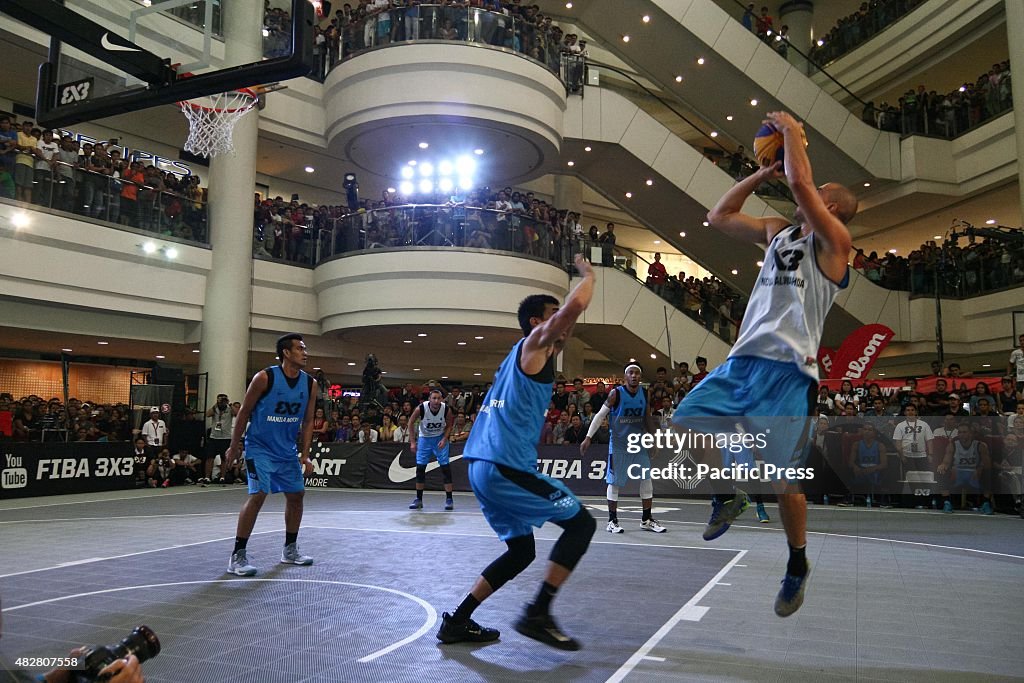 Dusan Domovic Bulut of team NoviSad AlWahda scores against...