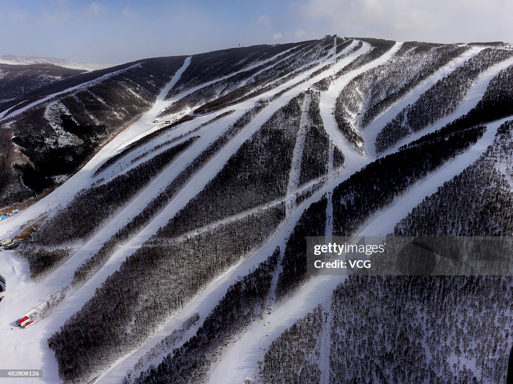 Chongli Ski Resort In Zhangjiakou