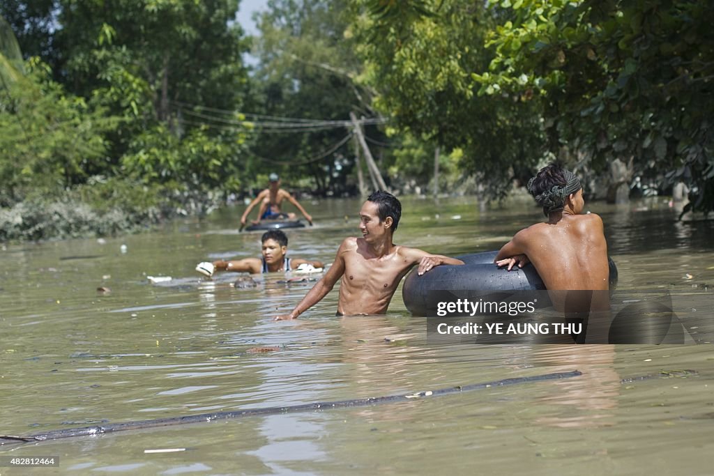 MYANMAR-WEATHER-FLOODS