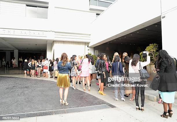 General view of the atmosphere at Lucky FABB: Fashion and Beauty Blog Conference presented by P&G - Day 1 at SLS Hotel on April 4, 2014 in Beverly...