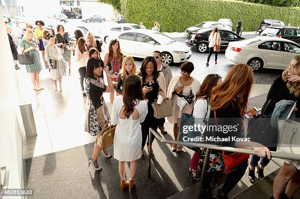 General view of the atmosphere at Lucky FABB: Fashion and Beauty Blog Conference presented by P&G - Day 1 at SLS Hotel on April 4, 2014 in Beverly...