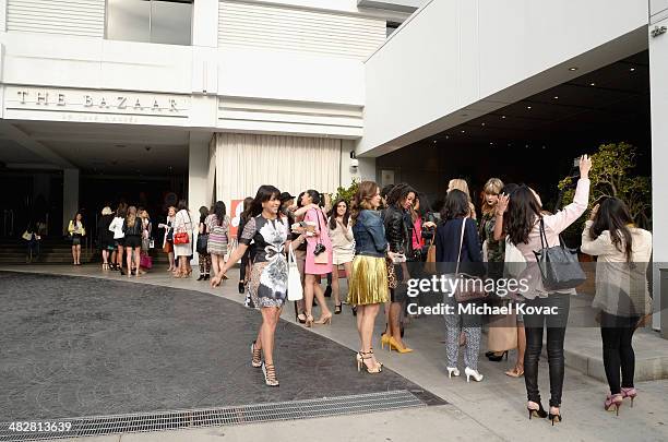 General view of the atmosphere at Lucky FABB: Fashion and Beauty Blog Conference presented by P&G - Day 1 at SLS Hotel on April 4, 2014 in Beverly...