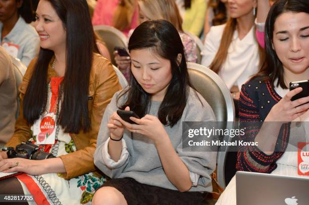 General view of the atmosphere at Lucky FABB: Fashion and Beauty Blog Conference presented by P&G - Day 1 at SLS Hotel on April 4, 2014 in Beverly...