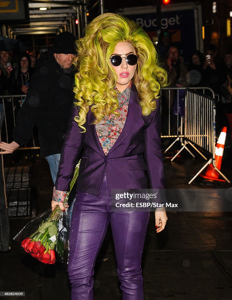 Celebrity Sightings in New York - April 4, 2014