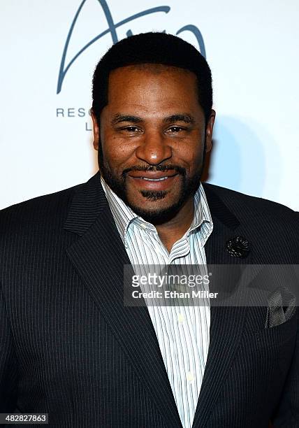 Former National Football League player Jerome Bettis arrives at the 13th annual Michael Jordan Celebrity Invitational gala at the ARIA Resort &...