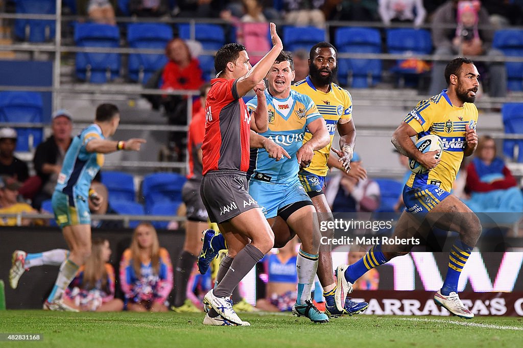 NRL Rd 21 - Titans v Eels