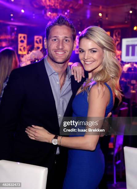 Television personality and former soccer player Juan Pablo Galavis and television personality Nikki Ferrell attend the 13th annual Michael Jordan...