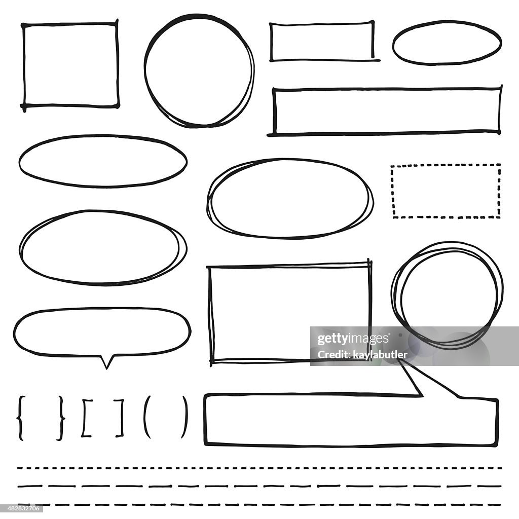 Copy Space Design Element Set