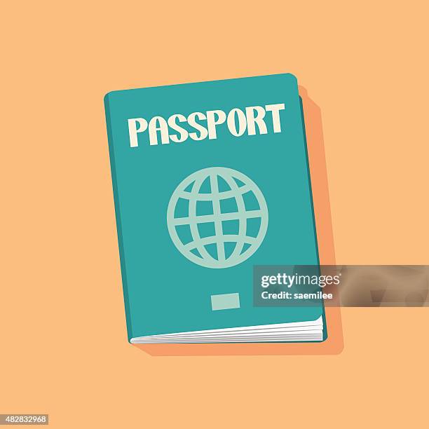 passport - immigration customs enforcement clip art stock illustrations