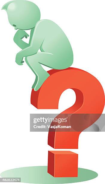 Question Mark Sitting 128 Sitting Posture Cartoon Stock Photos, High-Res Pictures, and Images ...