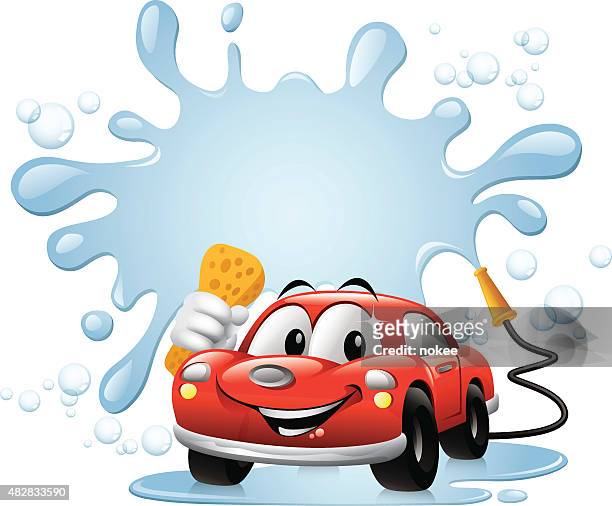 Cartoon Car Car Wash High-Res Vector Graphic - Getty Images