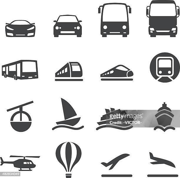 ilustraciones, imágenes clip art, dibujos animados e iconos de stock de el modo de transporte iconos conjunto serie 2 acme - bus