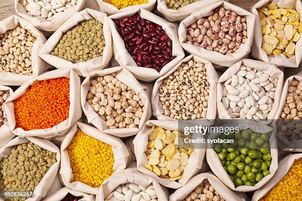 leguminous seeds collection - legume family stock pictures, royalty-free photos & images