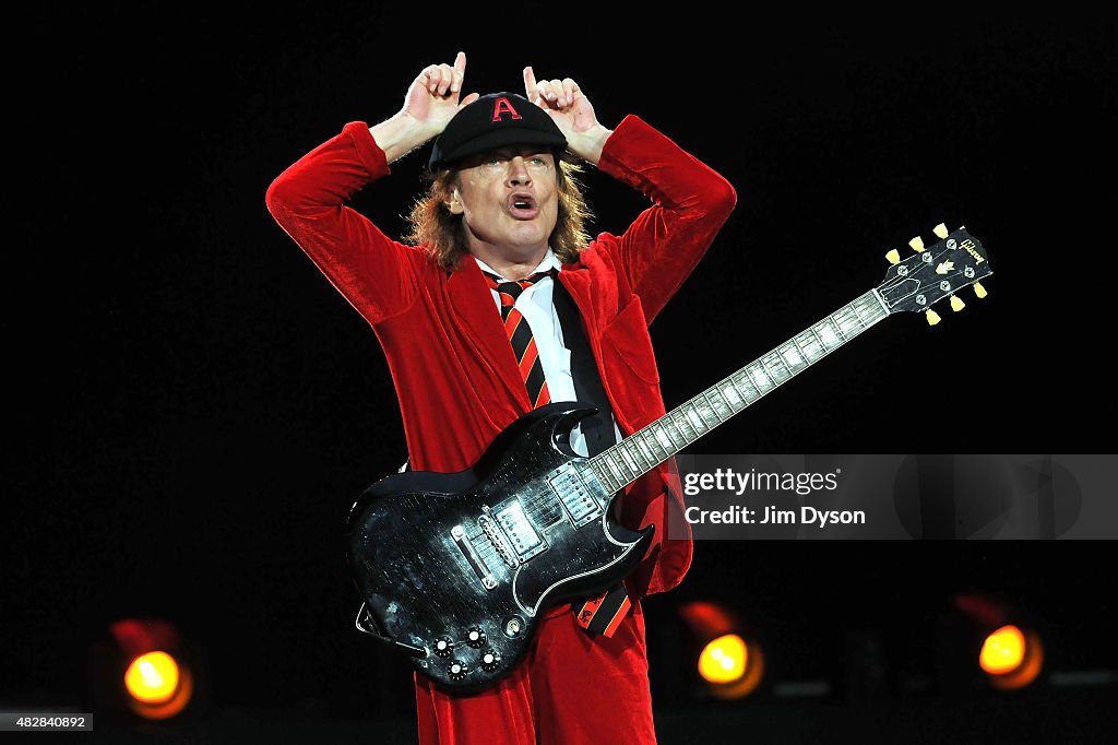 AC/DC Perform At Wembley Stadium