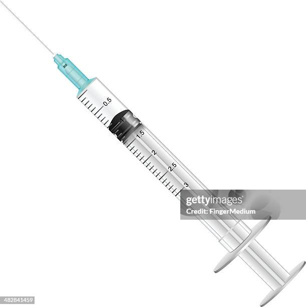 syringe - immunisation stock illustrations