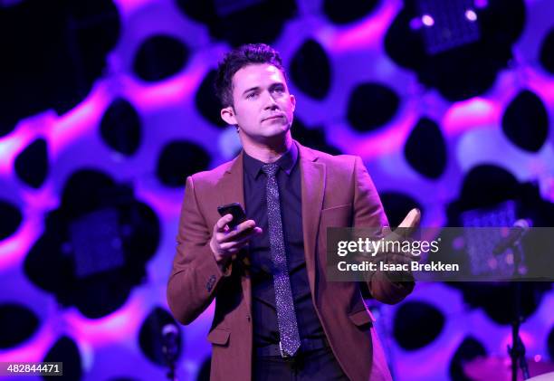 Entertainer Justin Willman hosts the 13th annual Michael Jordan Celebrity Invitational gala at the ARIA Resort & Casino at CityCenter on April 4,...