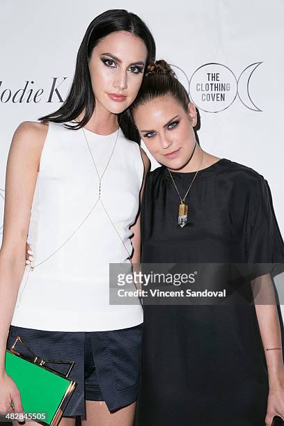 Bloggers Mallory Llewellyn and Tallulah Willis attend Tallulah Willis and Mallory Llewellyn celebrate the launch of their new fashion blog "The...