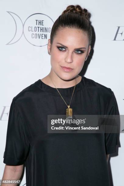 Blogger Tallulah Willis attends Tallulah Willis and Mallory Llewellyn celebrate the launch of their new fashion blog "The Clothing Coven" at Elodie...