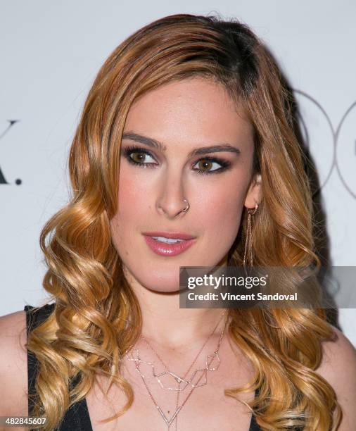 Actress Rumer Willis attends Tallulah Willis and Mallory Llewellyn celebrate the launch of their new fashion blog "The Clothing Coven" at Elodie K....