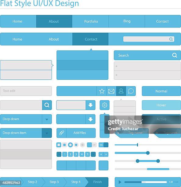 フラットスタイルの ui ux デザイン/ - keypad点のイラスト素材／クリップアート素材／マンガ素材／アイコン素材