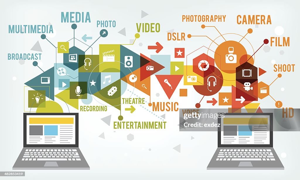 Multimedia Tech High-Res Vector Graphic - Getty Images