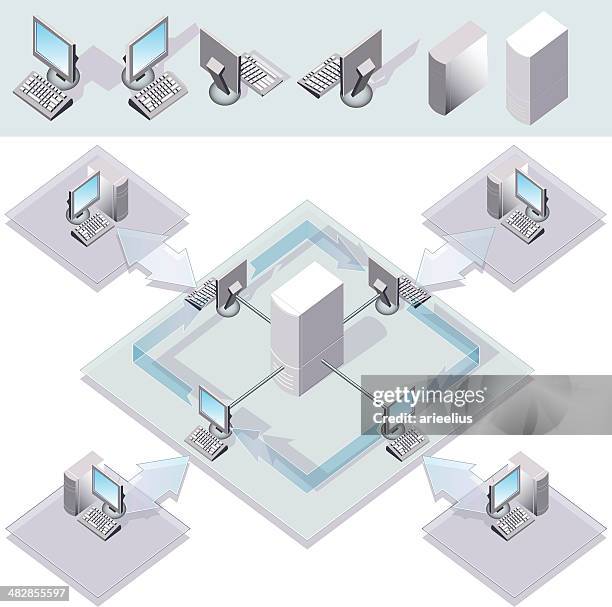 computer network - vpn stock-grafiken, -clipart, -cartoons und -symbole