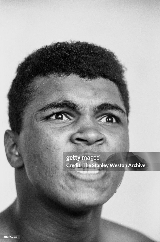 Cassius Rai Cassius Clay, poses for the camera while training at the Main Street ...