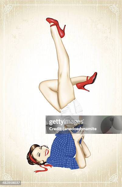 vintage 1950's pin-up - pin up vintage 幅插畫檔、美工圖案、卡通及圖標