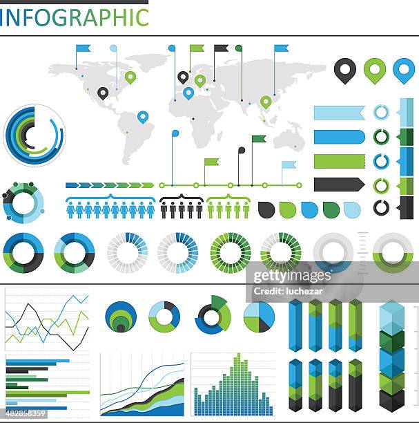 infografik-elemente - diagrama circular stock-grafiken, -clipart, -cartoons und -symbole
