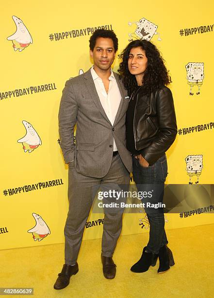 Toure and Rita Nakouzi attends Pharrell Williams' 41st Birthday Celebration at Cipriani Wall Street on April 4, 2014 in New York City.