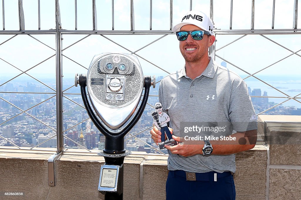 PGA TOUR Golfer Hunter Mahan Visits The Empire State Building