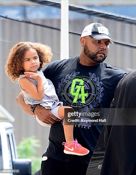 Buck 22 attends a funeral service at the Whigham Funeral Home on August 3, 2015 in Newark, New Jersey. Bobbi Kristina Brown, daughter of Whitney...