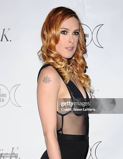 Actress Rumer Willis attends the launch of "The Clothing Coven" at Elodie K. On April 4, 2014 in West Hollywood, California.