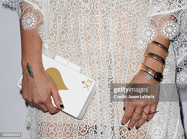 Jewelry designer Elodie Khayat attends the launch of "The Clothing Coven" at Elodie K. On April 4, 2014 in West Hollywood, California.