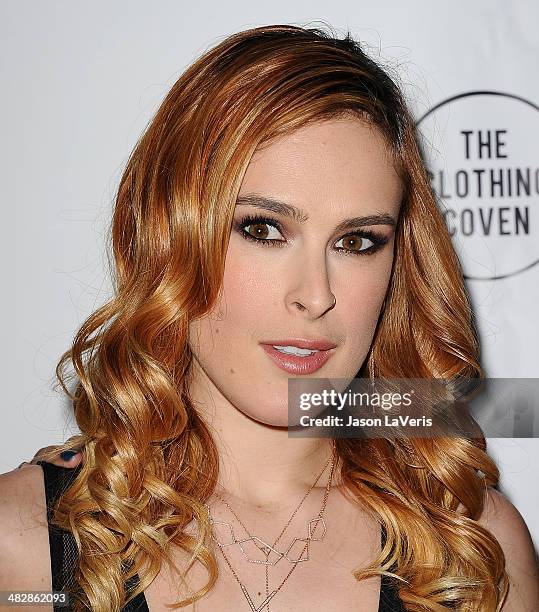 Actress Rumer Willis attends the launch of "The Clothing Coven" at Elodie K. On April 4, 2014 in West Hollywood, California.