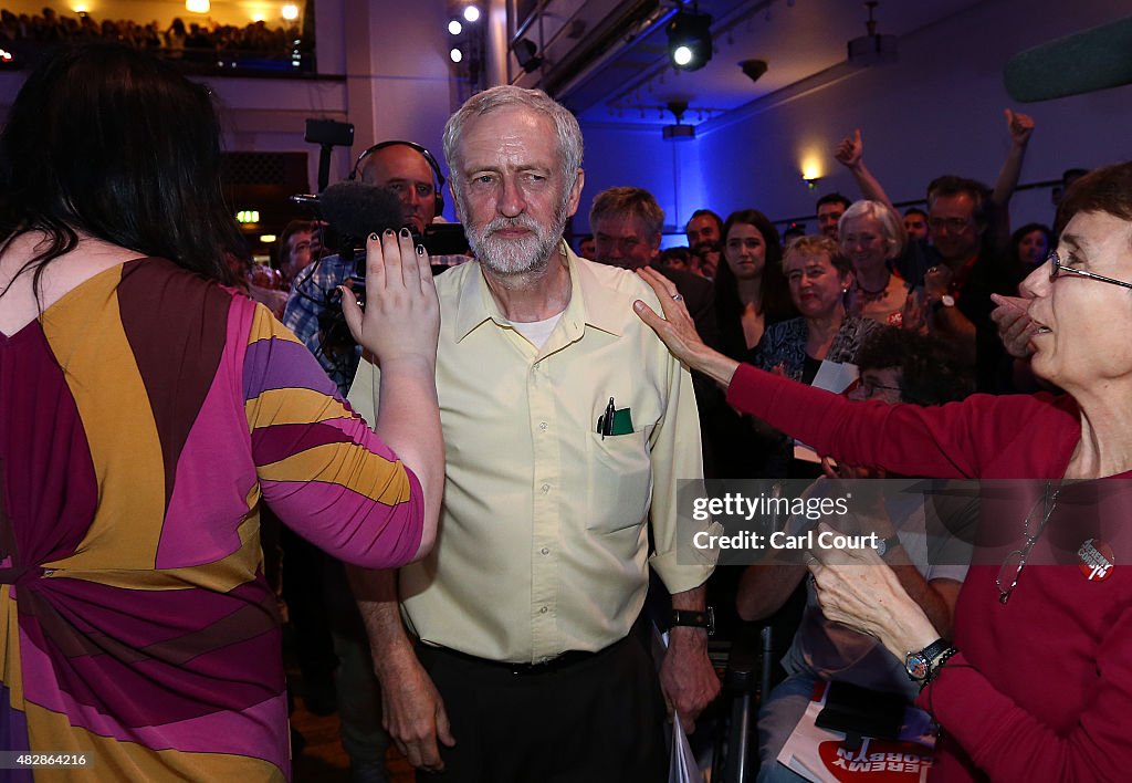 Jeremy Corbyn And Ken Livingstone Attend A Labour Leadership Rally