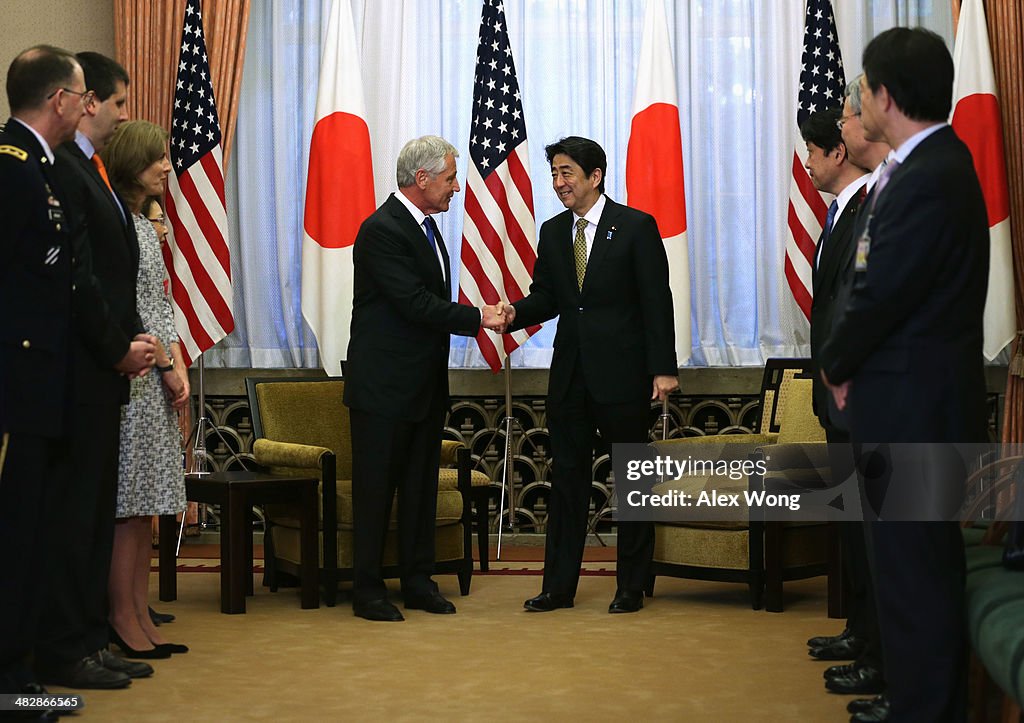 Defense Secretary Chuck Hagel Travels To Japan