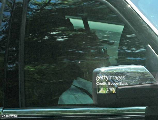 Cissy Houston attends funeral services for Bobbi Kristina Brown at Fairview Cemetery on August 3, 2015 in Westfield, New Jersey. Bobbi Kristina...