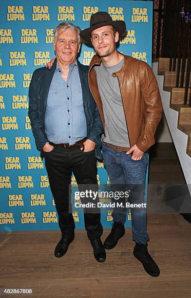 Cast members James Fox and Jack Fox attend an after party following the press night performance of "Dear Lupin" at the Ham Yard Hotel on August 3,...