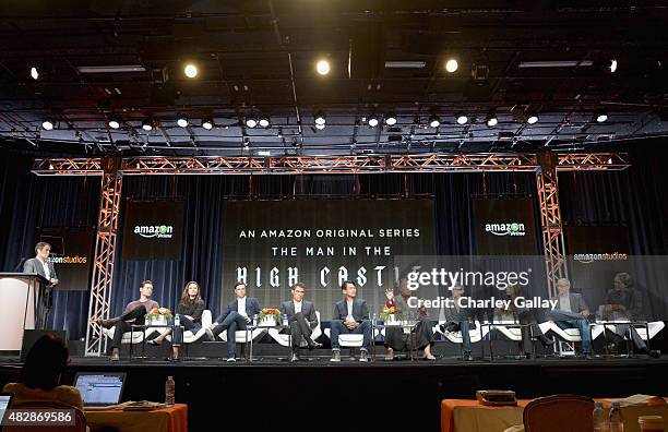 Head of Drama, Amazon Studios, Morgan Wandell, actors Luke Kleintank, Alexa Davalos, Rupert Evans, Rufus Sewell, Joel De La Fuente, Cary-Hiroyuki...