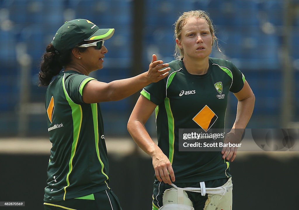 Australia Nets Session: Womens Final - ICC World Twenty20 Bangladesh 2014