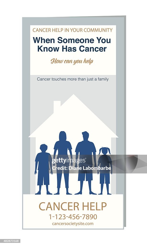 Pamplets Cancer Example Cancer Selfhelp Brochure Or Pamphlet Template High-Res Vector Graphic ...