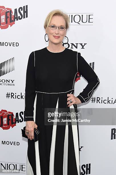 Actress Meryl Streep attends the New York premier of "Ricki And The Flash" at AMC Lincoln Square Theater on August 3, 2015 in New York City.
