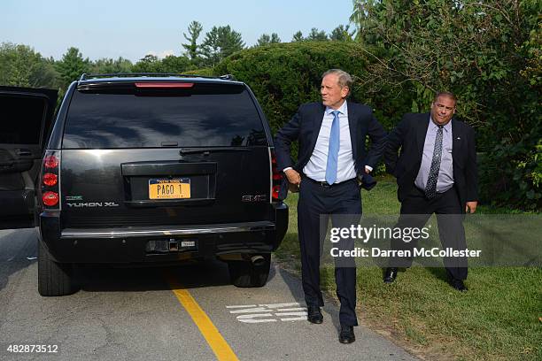 Republican presidential candidate, former New York Gov. George Pataki attends the Voters First Presidential Forum at Saint Anselm College August 3,...