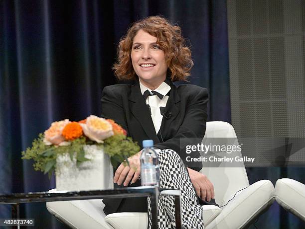 Creator/executive producer Jill Soloway speaks onstage during the 'Transparent' panel discussion at the Amazon Studios portion of the 2015 Summer TCA...